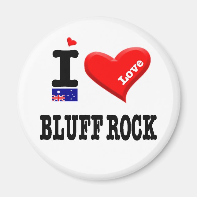 BLUFF ROCK - I Love Magnet (Front)
