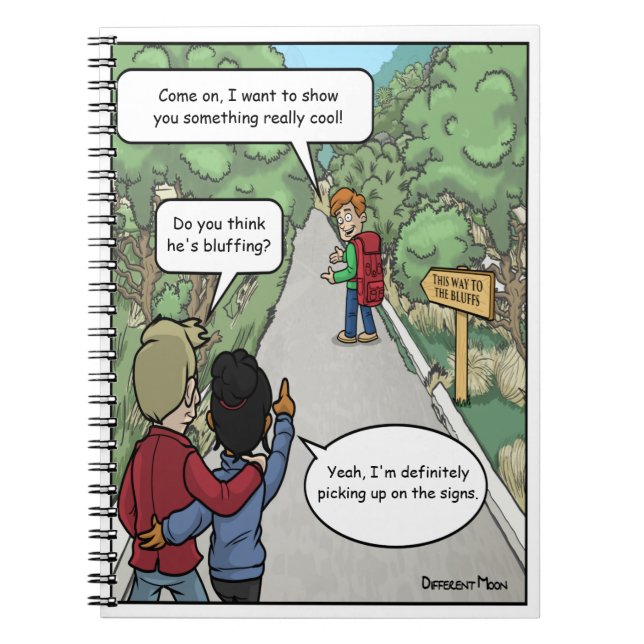 Bluffing Funny Notebook (Front)