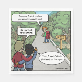 Bluffing Funny Party Napkins