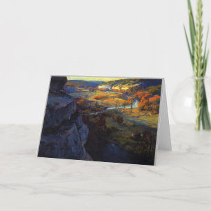 Bluffs On The Guadalupe River R.J. Onderdonk Card