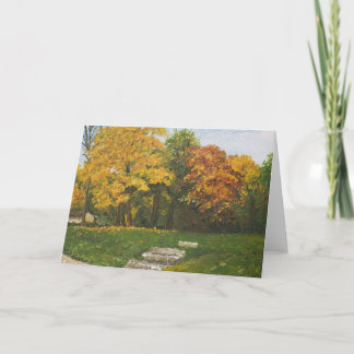 Bluffside in Autumn Greeting Card