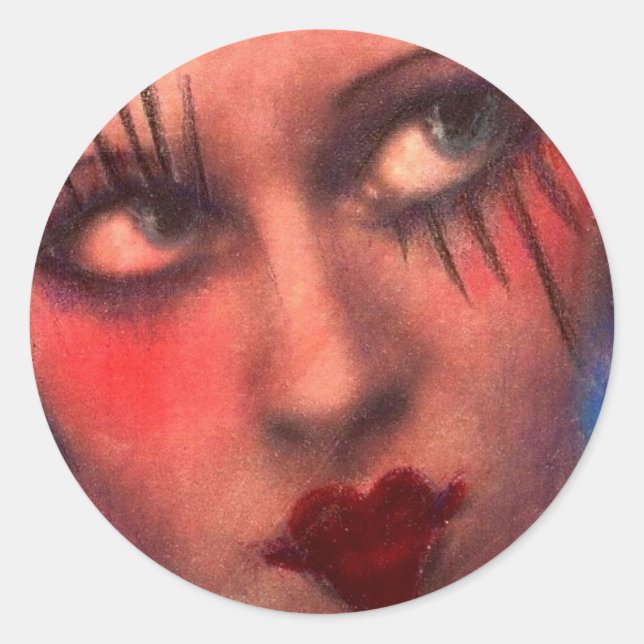 blugirl~ classic round sticker (Front)