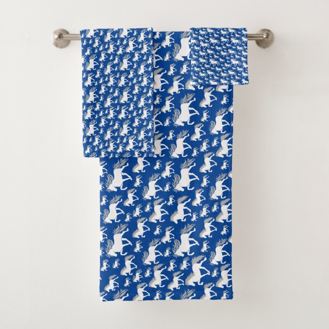 bluish bath towel set (Insitu)