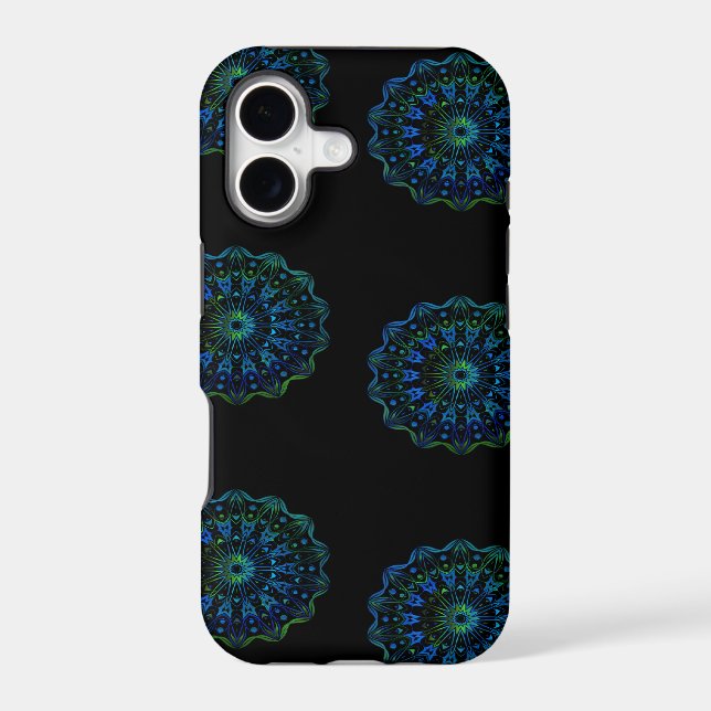 Bluish green mandala (Back)