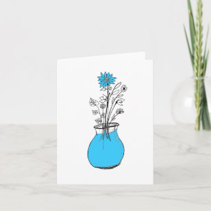 Bluish Greetings Card