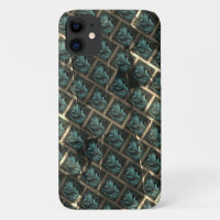 Bluish grey brick effect, under dark spot in lines
