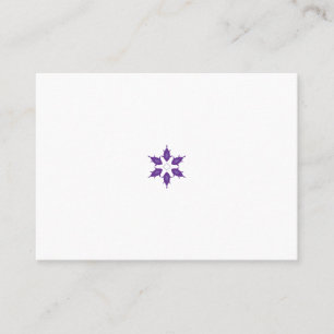 Bluish Purple holy family catholic church Place Card
