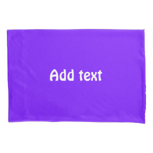 Bluish purple solid plain pillowcase