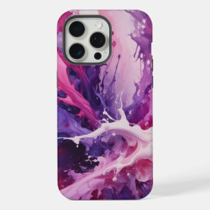 Bluish purple white fluid phone case