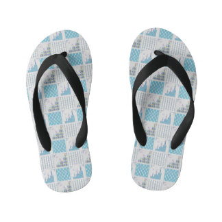 Bluish Stils Kid's Thongs
