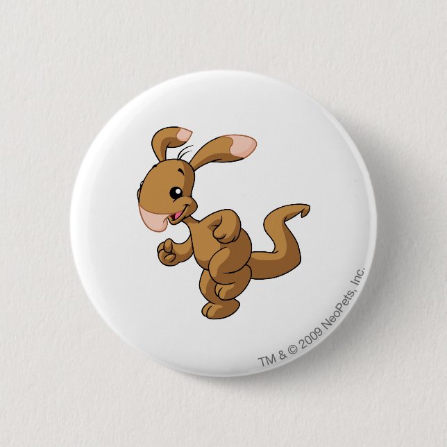 Blumaroo Brown 6 Cm Round Badge (Front)