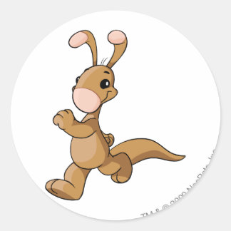 Blumaroo Brown Classic Round Sticker
