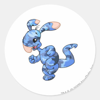 Blumaroo Camouflage Classic Round Sticker