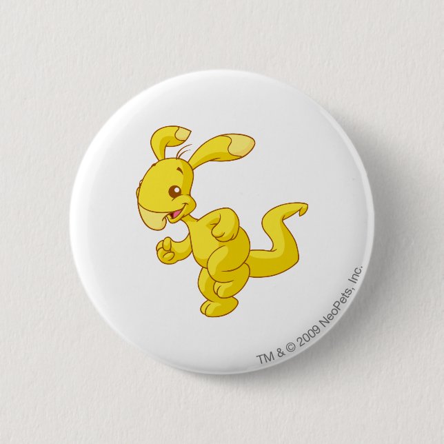 Blumaroo Gold 6 Cm Round Badge (Front)