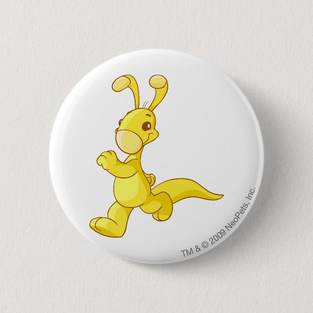 Blumaroo Gold 6 Cm Round Badge (Front)