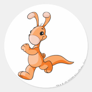 Blumaroo Orange Classic Round Sticker