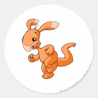 Blumaroo Orange Classic Round Sticker