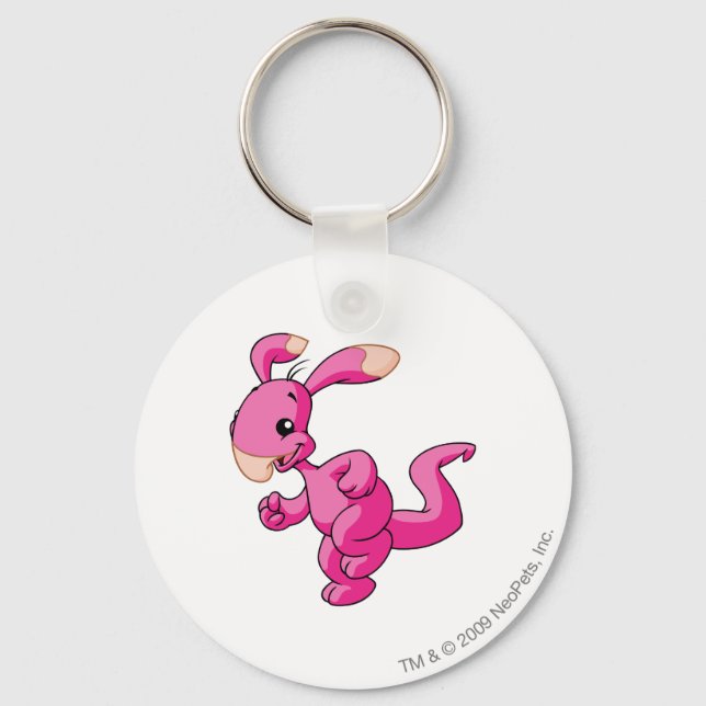 Blumaroo Pink Key Ring (Front)