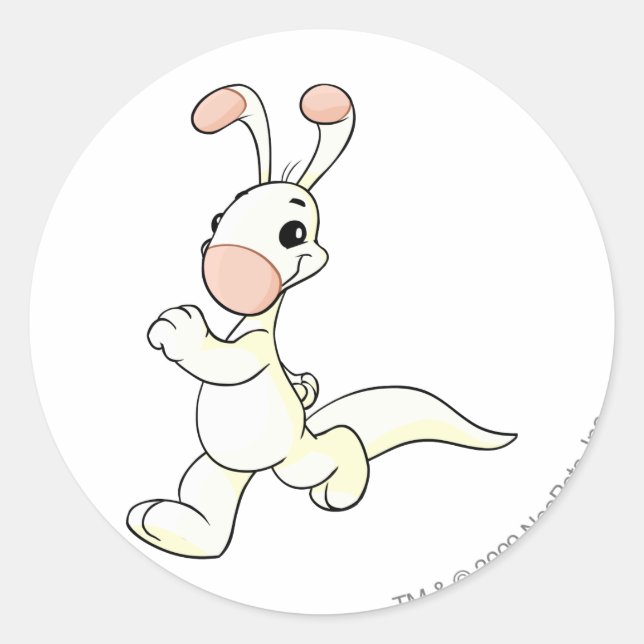 Blumaroo White Classic Round Sticker (Front)