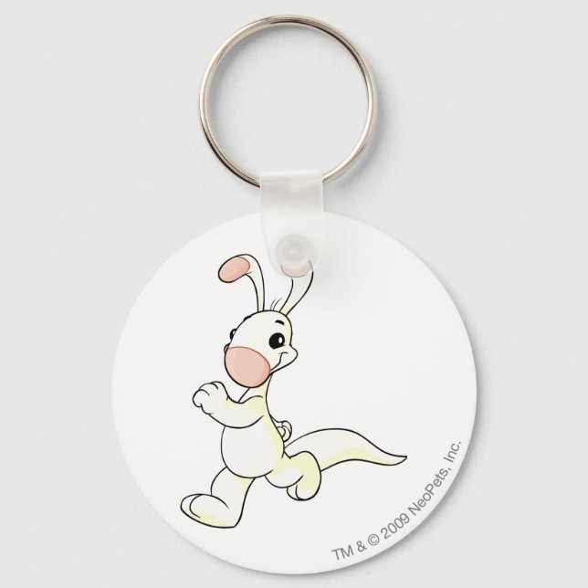 Blumaroo White Key Ring (Front)