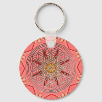 Blume des Lebens Key Ring