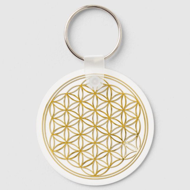 Blume des Lebens | klein Key Ring (Front)