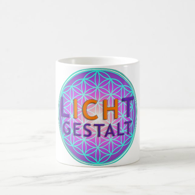 Blume Des Lebens Lichtgestalt Coffee Mug (Center)