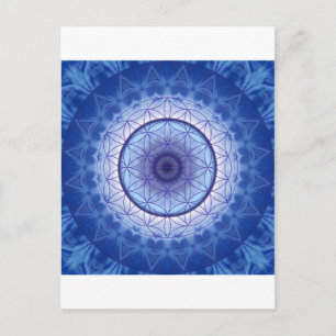 Blume desLebens blau Postcard