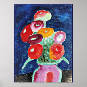 Blumen in Einer Vase, painting by Alexi Jawlensky Poster