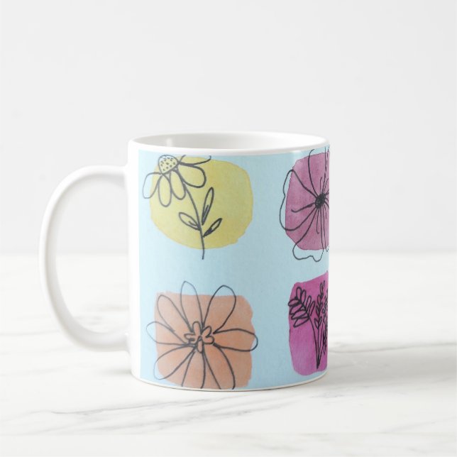 Blumen Palette  Coffee Mug (Left)