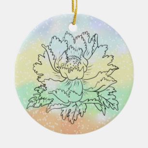 Blumenanhänger Keramik Ornament