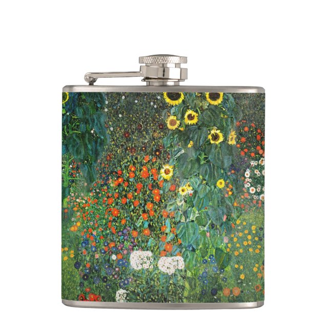Blumengarten Sunflower Garden Hip Flask (Front)