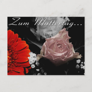 Blumenkarte zum Muttertag Postcard