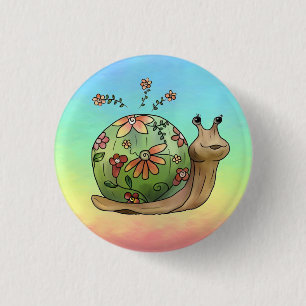 Blumenschnecke  Button