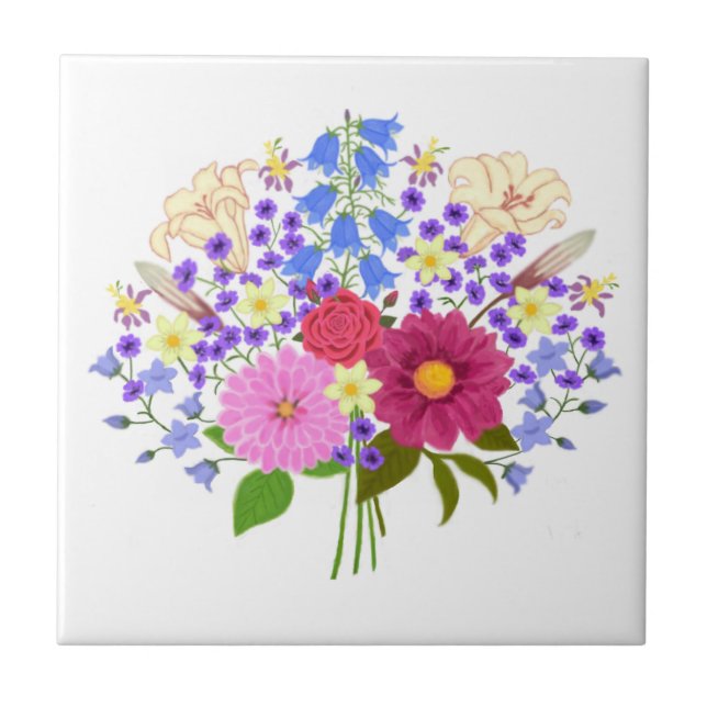Blumenstrauss Ceramic Tile (Front)