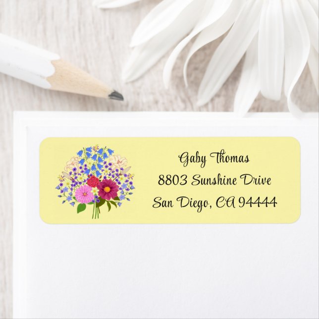 Blumenstrauss Return Address Labels (Insitu)