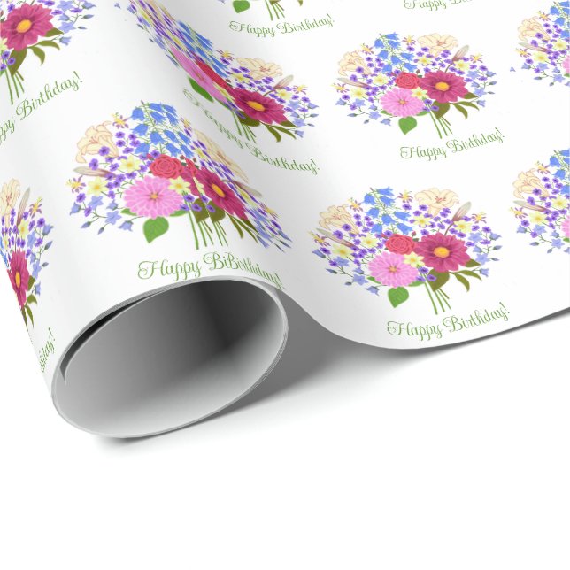 Blumenstrauss Wrapping Paper (Roll Corner)