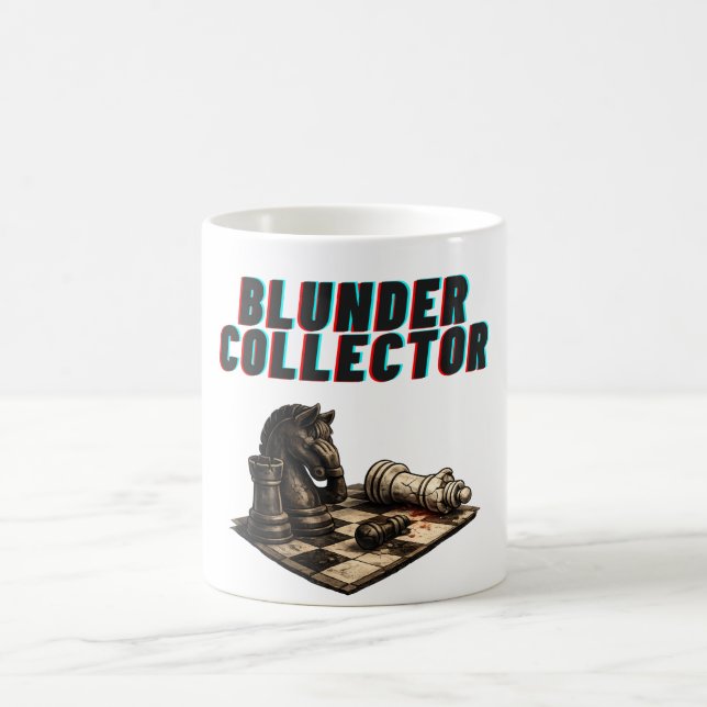 Blunder Collector Funny Chess Player Coffee Mug (Center)