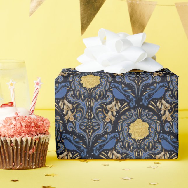 Blur Bird Paper Wrapping Paper (Birthday Party)