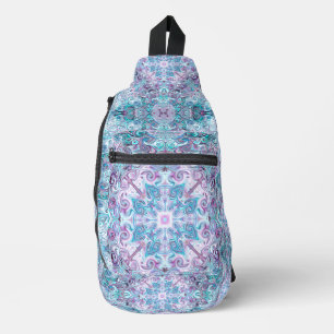 Blurple Swirls Sling Bag