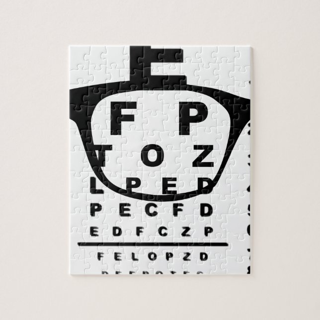 Blurr Eye Test Chart Jigsaw Puzzle (Vertical)