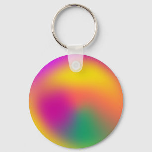 Blurred Colors Of The 90s Key Ring