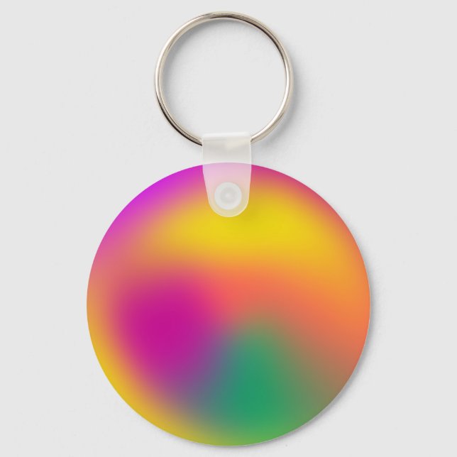 Blurred Colors Of The 90s Key Ring (Front)