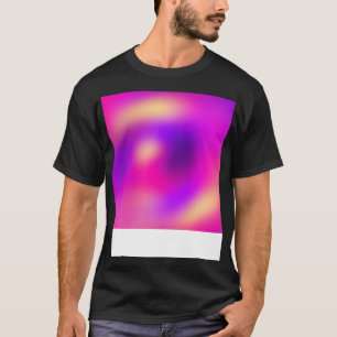 Blurred Colours Pattern Pink Purple T-Shirt
