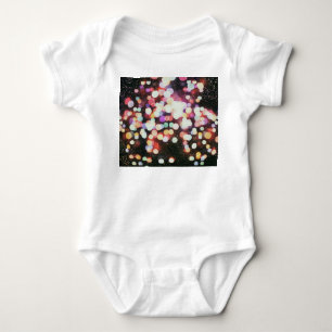Blurred concert lights: defocused entertainment. baby bodysuit