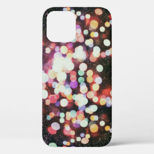 Blurred concert lights: defocused entertainment. iPhone 12 case