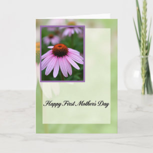 Blurred Floral First Mothers Day Card