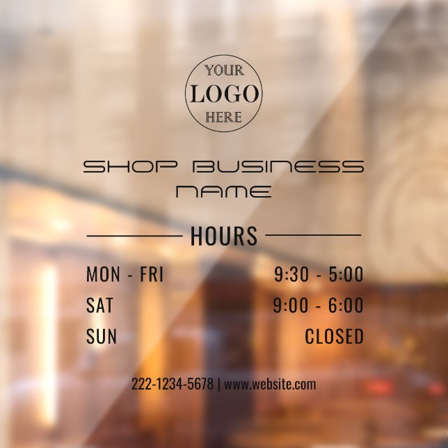 Blurred Grey  Opening Hours  Logo Business  (Sheet 2)