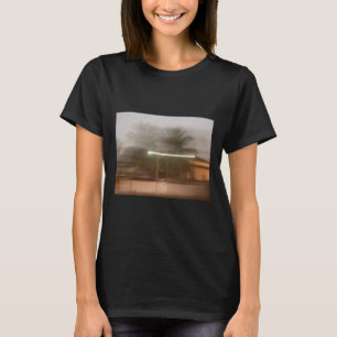 Blurred Image Of A House With Coconut Trees Sticke T-Shirt