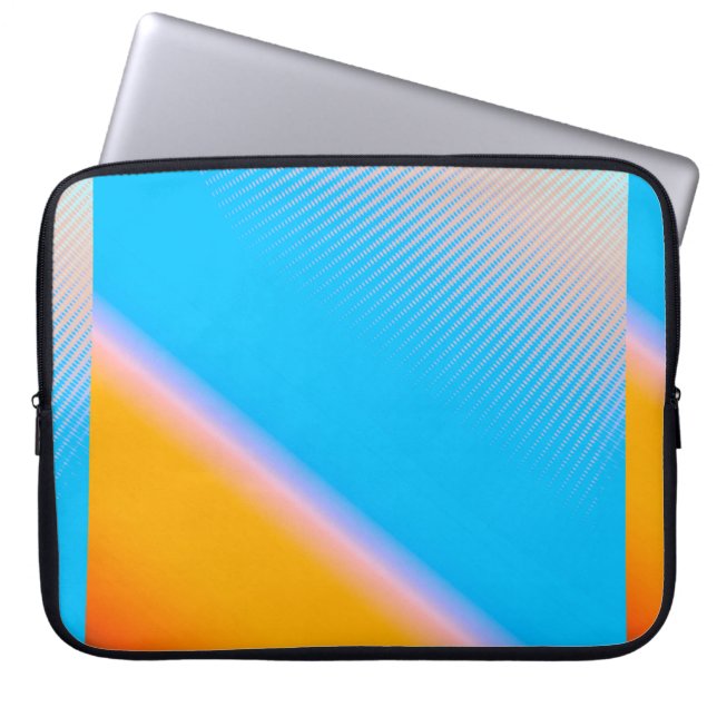 blurred image with gradient colours design in abst laptop sleeve (Front)